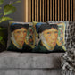 Van Gogh, Vincent - Self Portrait with Bandaged Ear (1889) - Suede Square Pillowcase