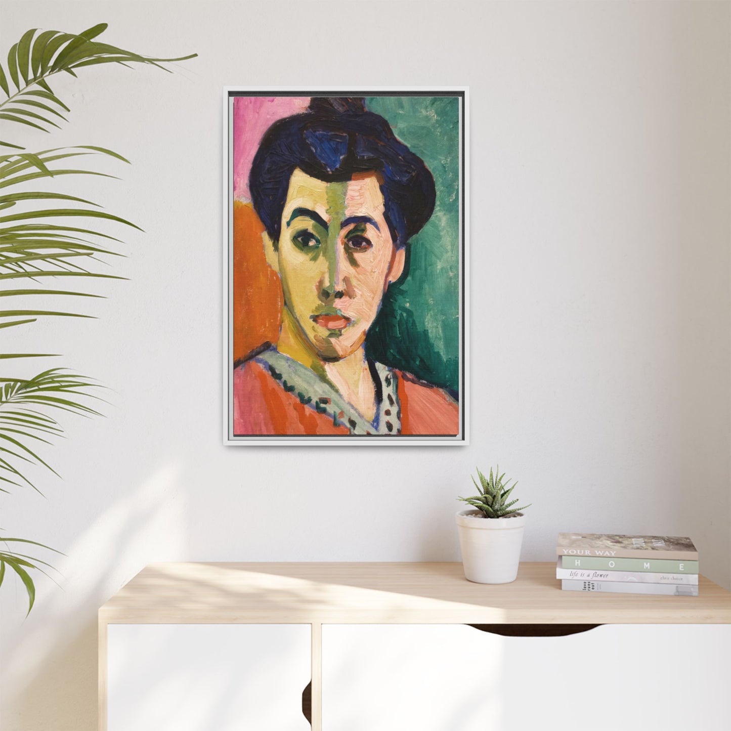 Matisse, Henri - The Green Stripe (1905) - Matte Canvas, Framed