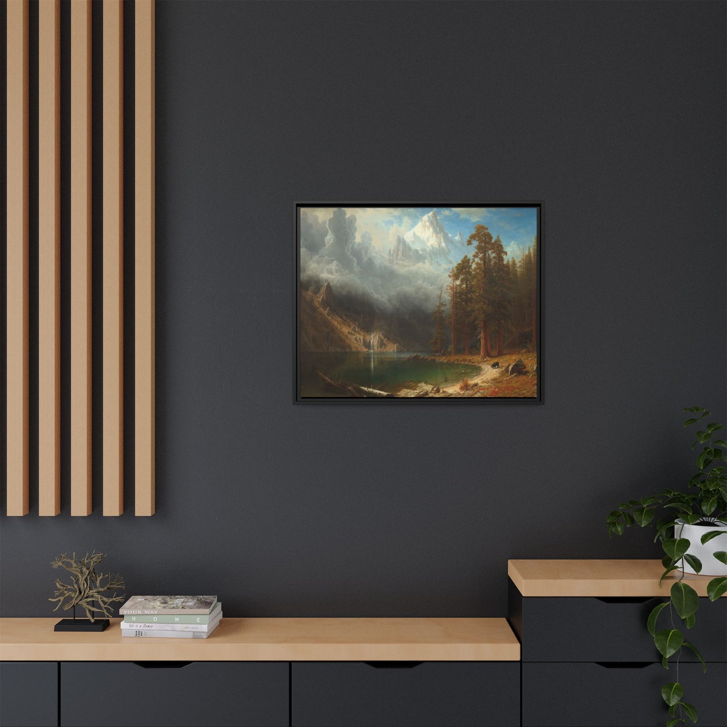 Bierstadt, Albert - Mount Corcoran (1877) - Matte Canvas, Framed