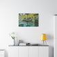 Monet, Claude - La Grenouillere (1869) - Canvas Block, unframed