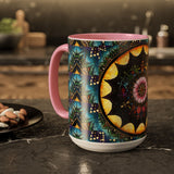 Obsidian Grandmothers Mandala - Colorful Accent Mugs