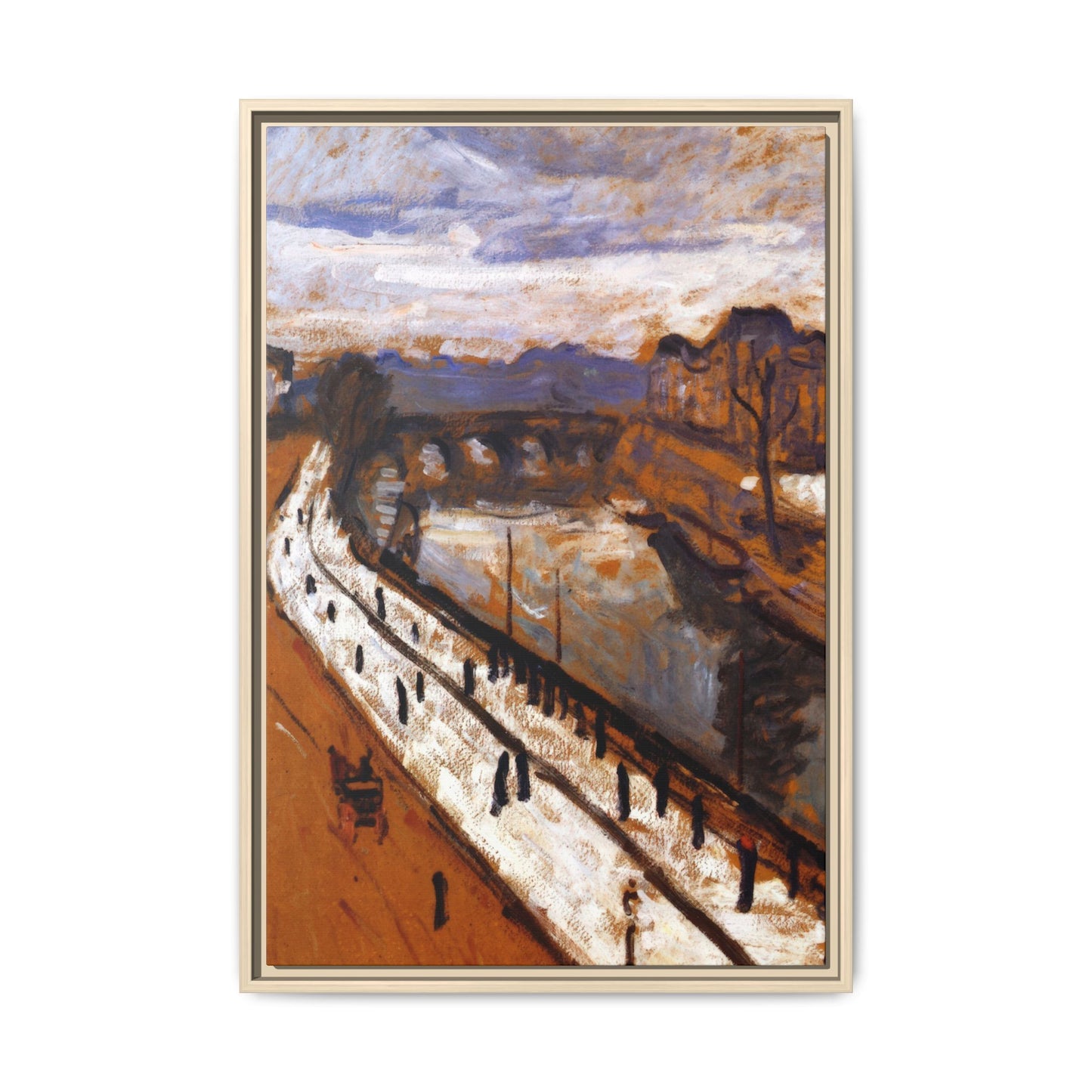 Marquet, Albert - Quai des Grands-Augustins (1905) - Matte Canvas, Framed
