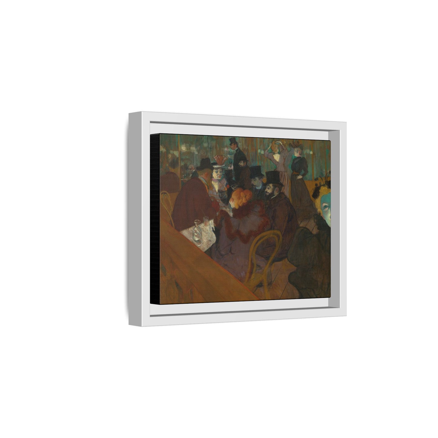 Toulouse-Lautrec, Henri - At the Moulin Rouge (1892) - Matte Canvas, Framed