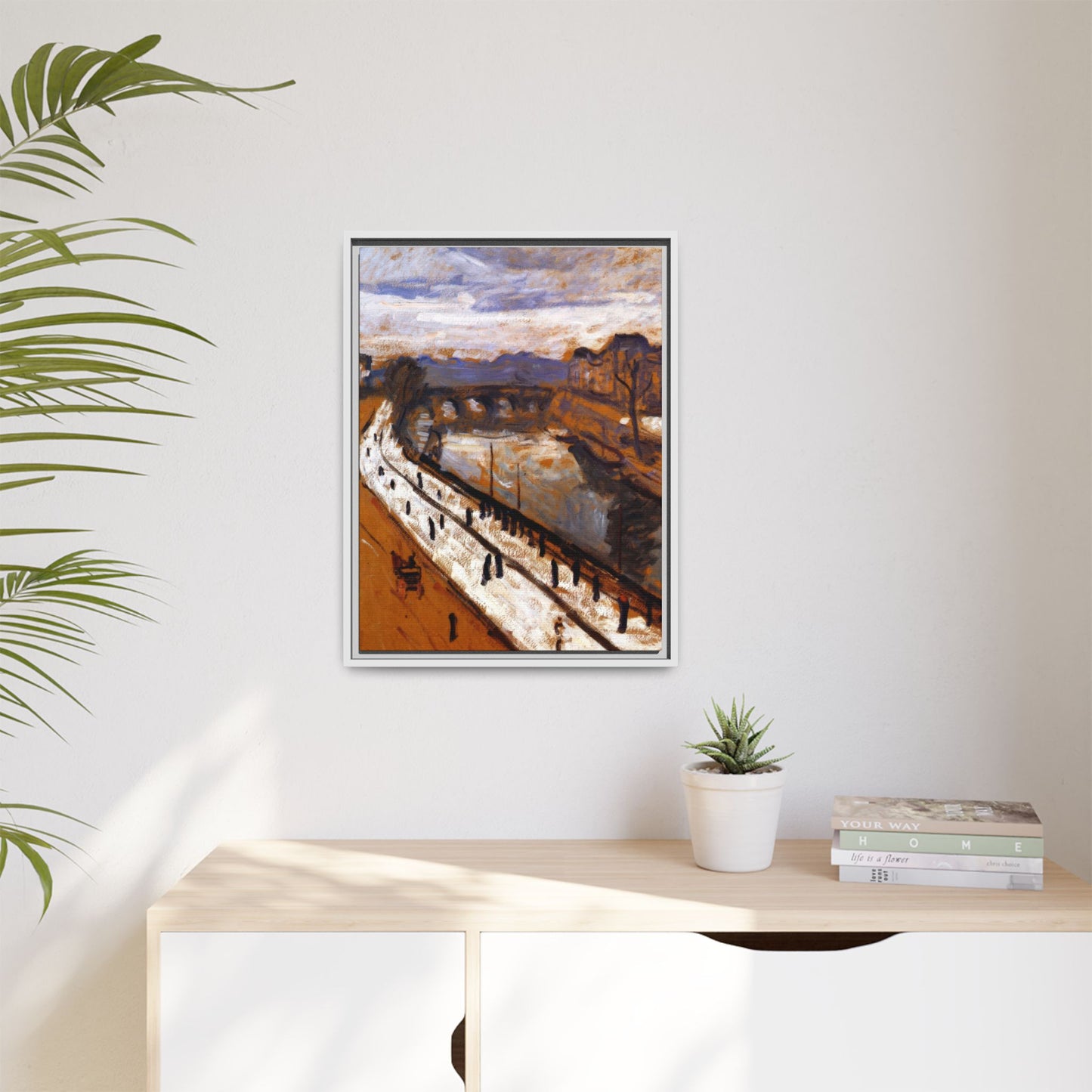 Marquet, Albert - Quai des Grands-Augustins (1905) - Matte Canvas, Framed