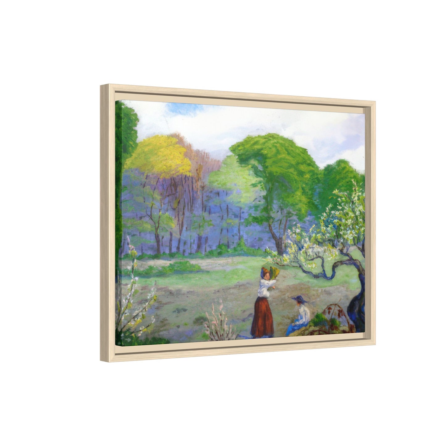 Ranson, Paul - Picking Flowers (1890) - Matte Canvas, Framed