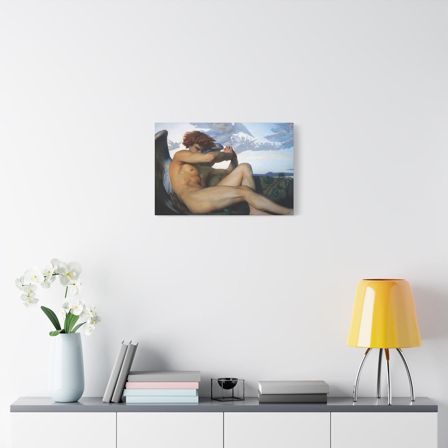 Cabanel, Alexandre - The Fallen Angel (1847) - Canvas Block, unframed