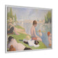 Seurat, Georges - Bathers at Asnières (1884) - Matte Canvas, Framed