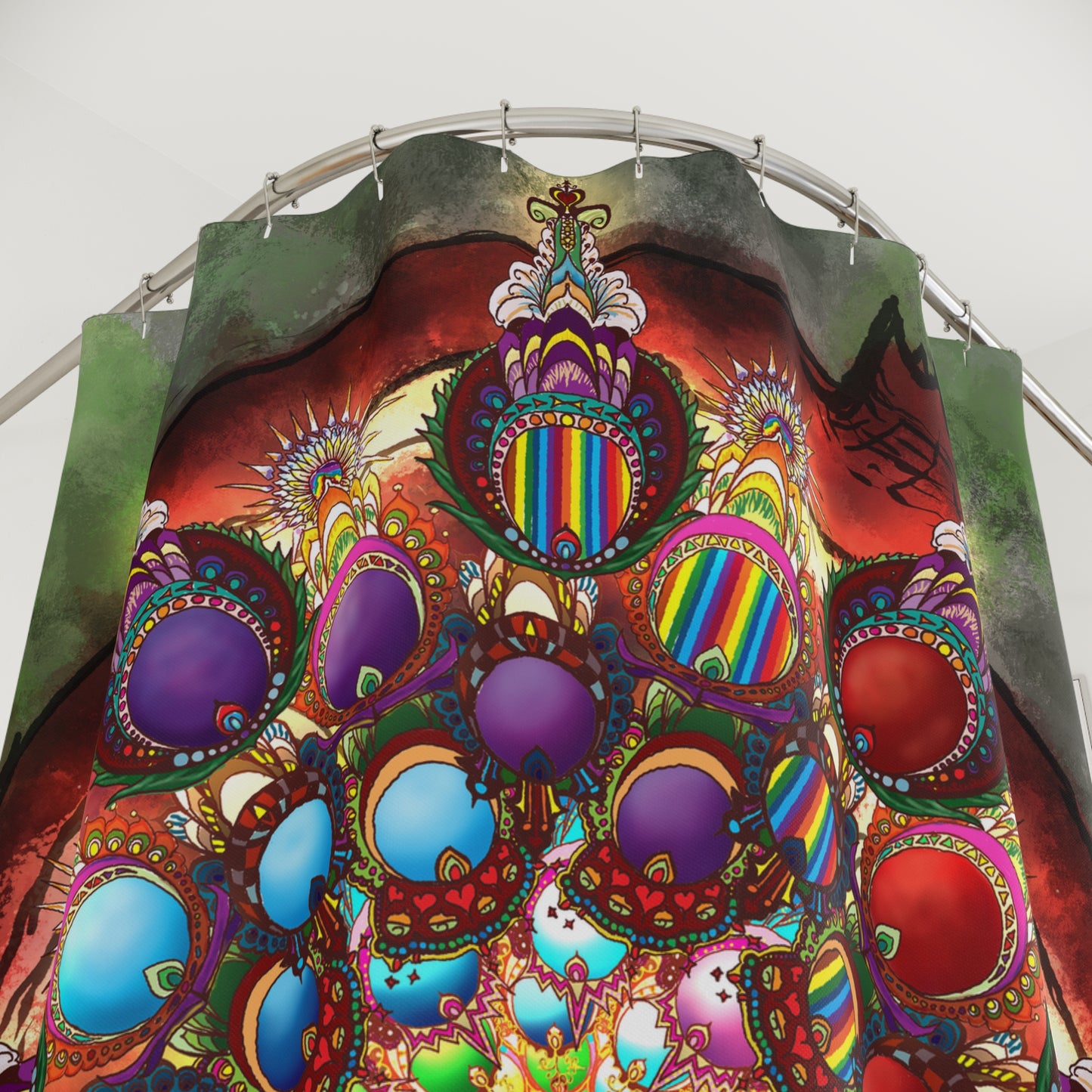 Seeds of Pride Mandala - Shower Curtains