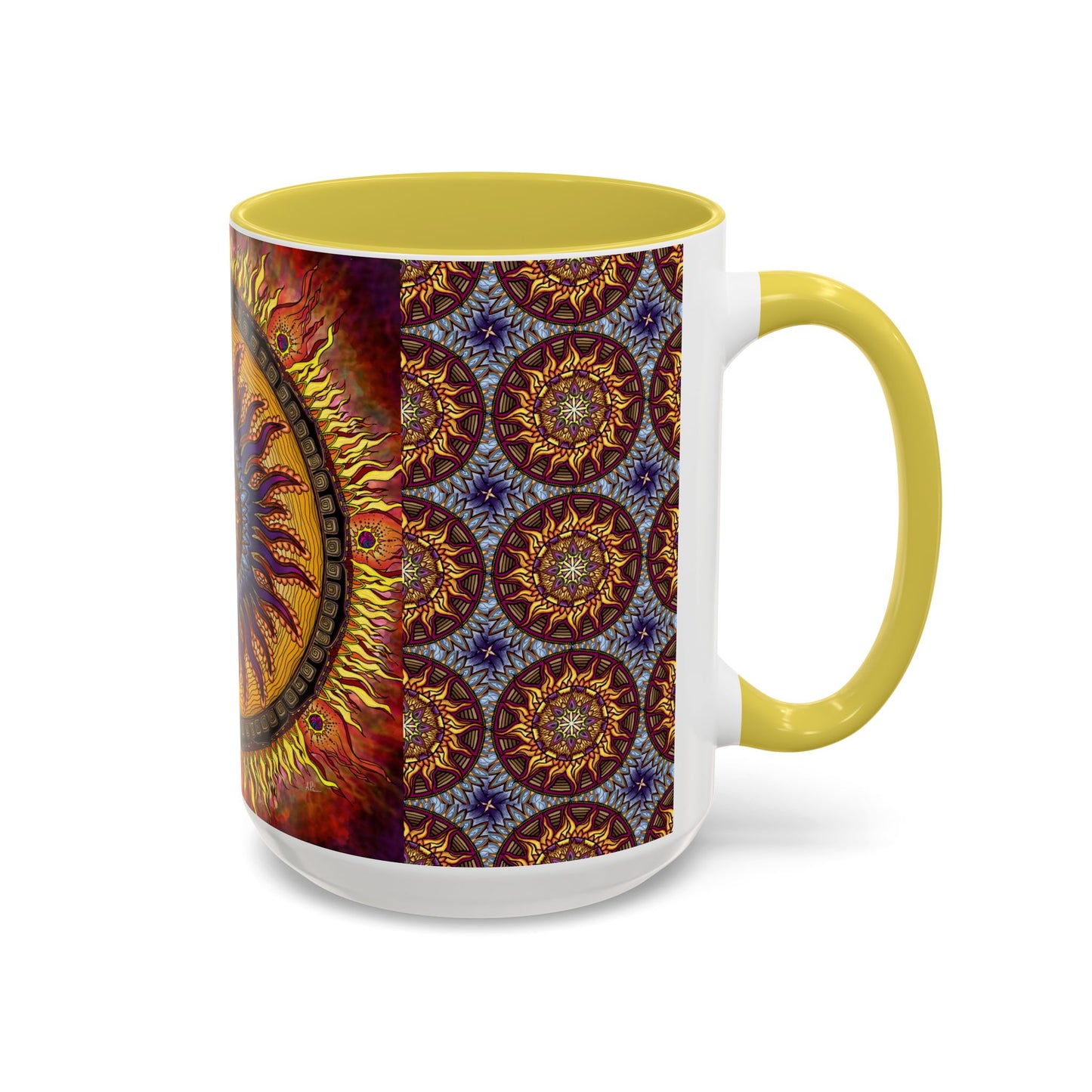 Pacio, Adam - Solar Disc Mandala - Colorful Accent Mugs