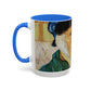 Van Gogh, Vincent - Self Portrait with Bandaged Ear (1889) - Colorful Accent Mugs