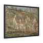 Pissarro, Camille - Red Roofs, Corner of a Village in Winter (1877) - Matte Canvas, Framed