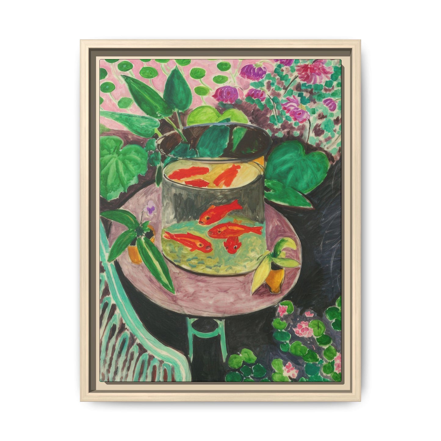 Matisse, Henri - The Goldfish (1912) - Matte Canvas, Framed
