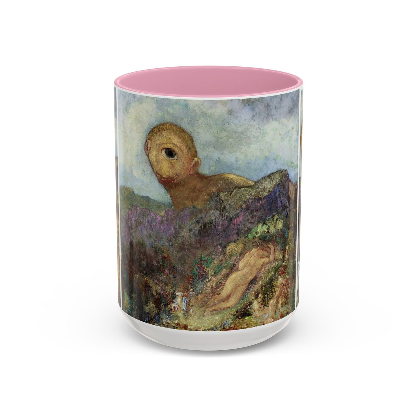 Redon, Odilon - The Cyclops (1914) - Colorful Accent Mugs