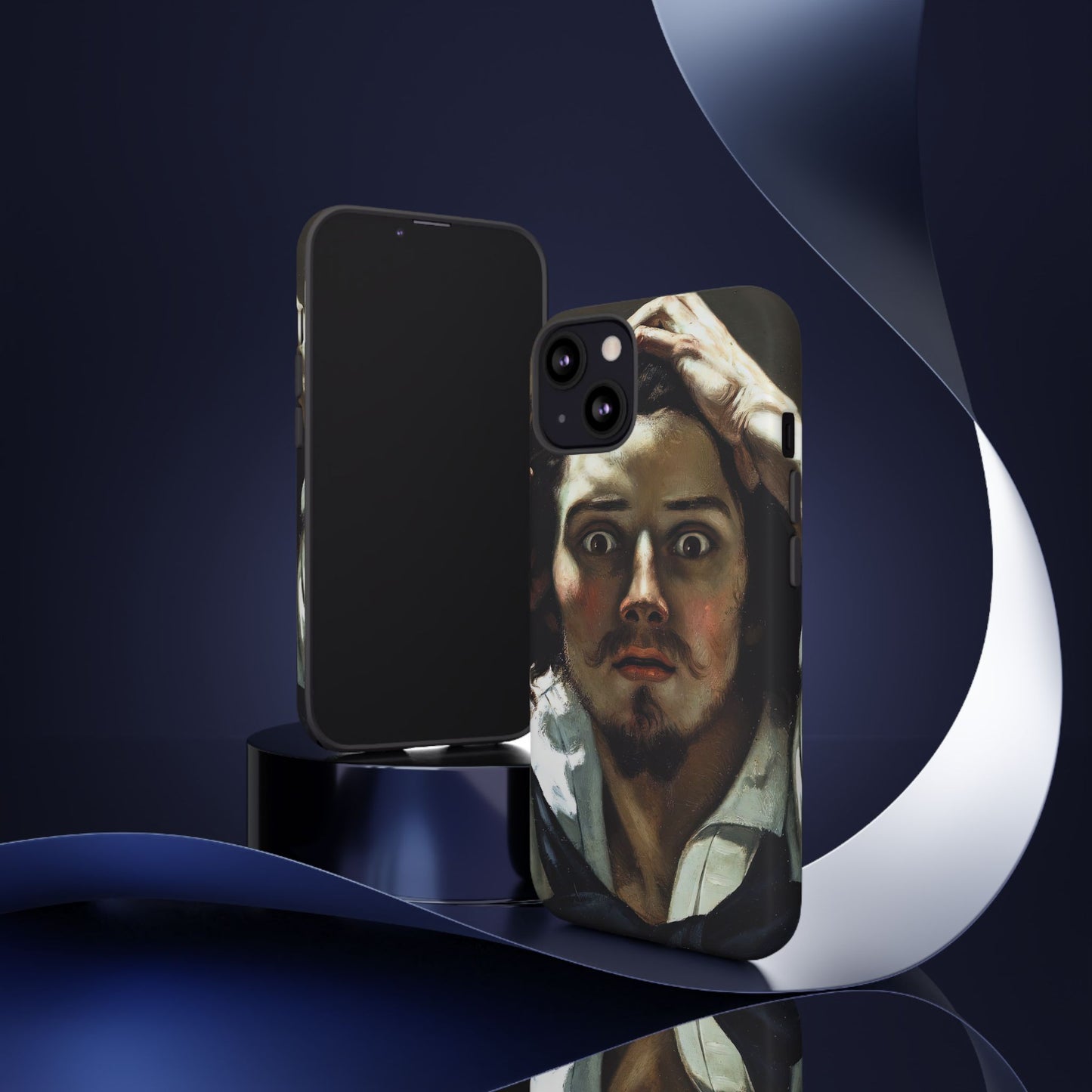 Courbet, Gustave - The Desperate Man (1843) - Tough Phone Cases