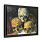 Cézanne, Paul - Pyramid of Skulls (1901) - Matte Canvas, Framed