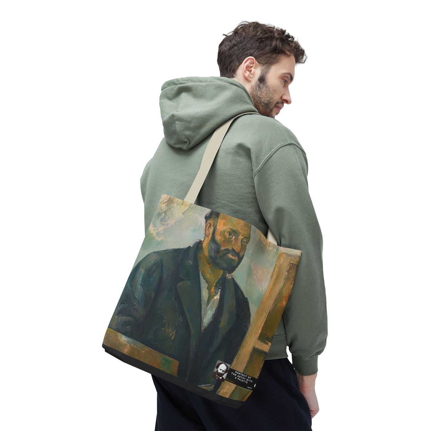 Cézanne, Paul - Portrait of the Artist with a Palette (1890) - Tote Bag