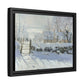 Monet, Claude - The Magpie (1868) - Matte Canvas, Framed