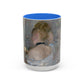 Morisot, Berthe - Woman at Her Toilette (1880) - Colorful Accent Mugs