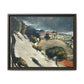 Cézanne, Paul - L’Estaque, Melting Snow (1870) - Matte Canvas, Framed