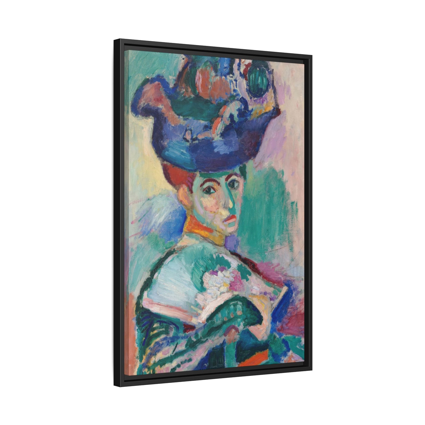 Matisse, Henri - Woman with a Hat (1905) - Matte Canvas, Framed