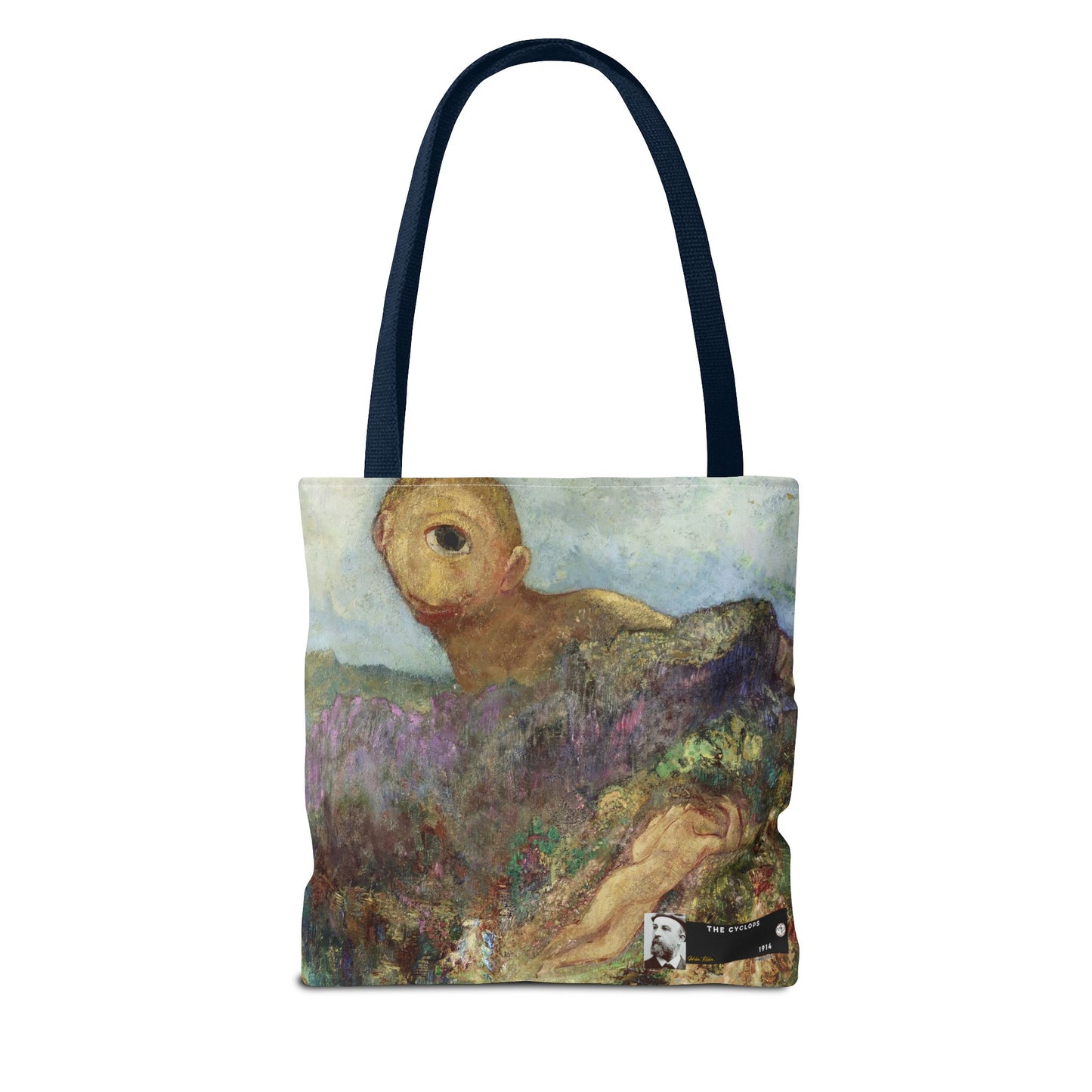 Redon, Odilon - The Cyclops (1914) - Tote Bag