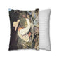 Courbet, Gustave - The Stone Breakers (1850) - Suede Square Pillowcase