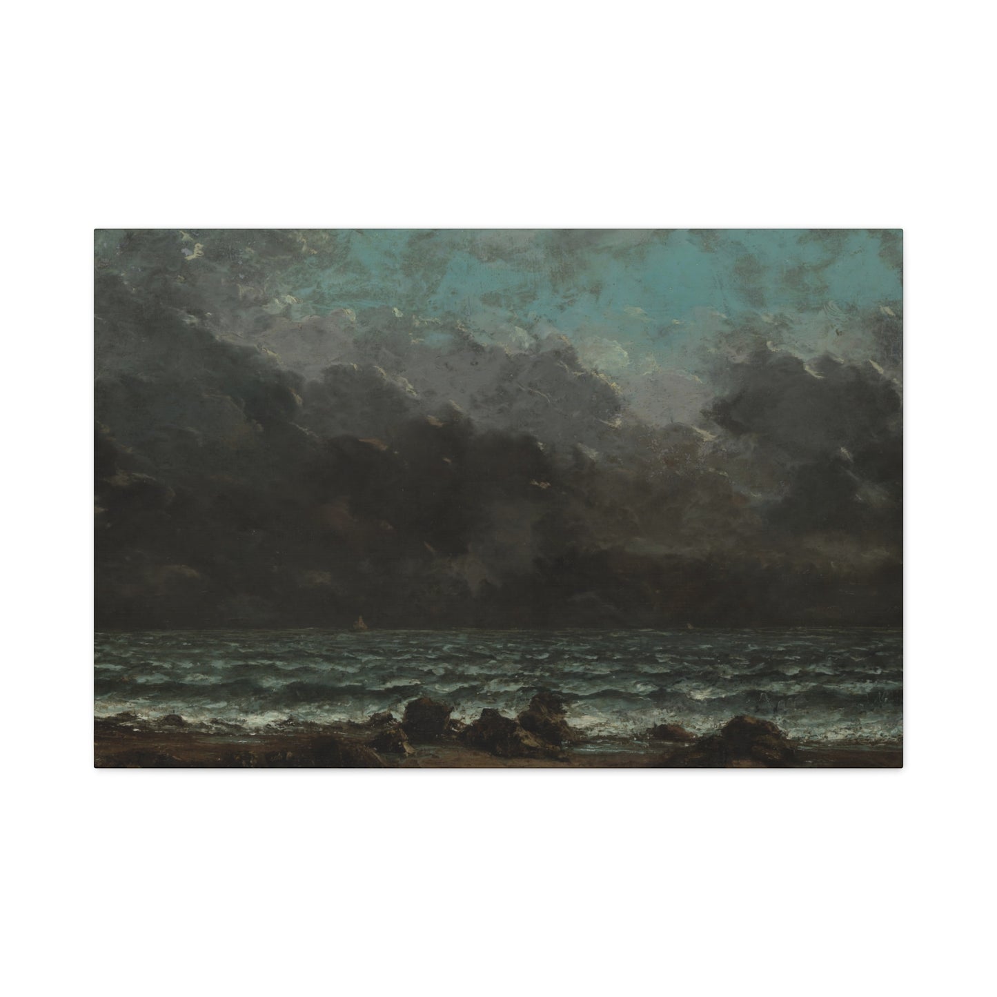 Courbet, Gustave - The Sea (1865) - Canvas Block, unframed