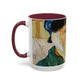 Van Gogh, Vincent - Self Portrait with Bandaged Ear (1889) - Colorful Accent Mugs