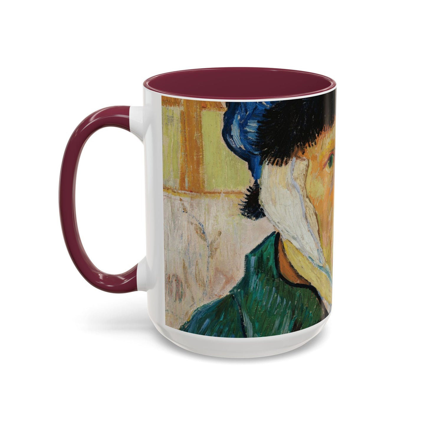 Van Gogh, Vincent - Self Portrait with Bandaged Ear (1889) - Colorful Accent Mugs