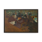 Toulouse-Lautrec, Henri - At the Moulin Rouge (1892) - Matte Canvas, Framed