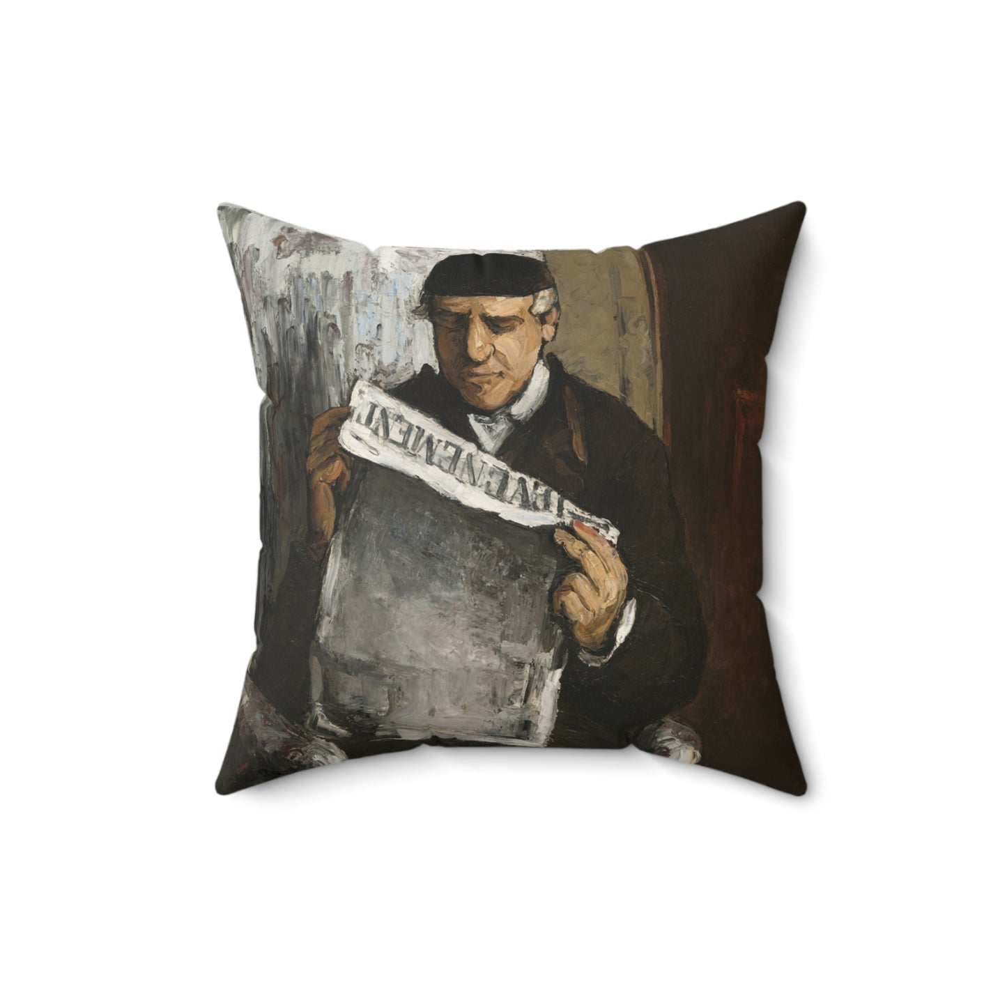 Cézanne, Paul - The Artist’s Father (1866) - Suede Square Pillow