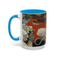 Gauguin, Paul - Vision of the Sermon (Jacob Wrestling with the Angel) (1888) - Colorful Accent Mugs