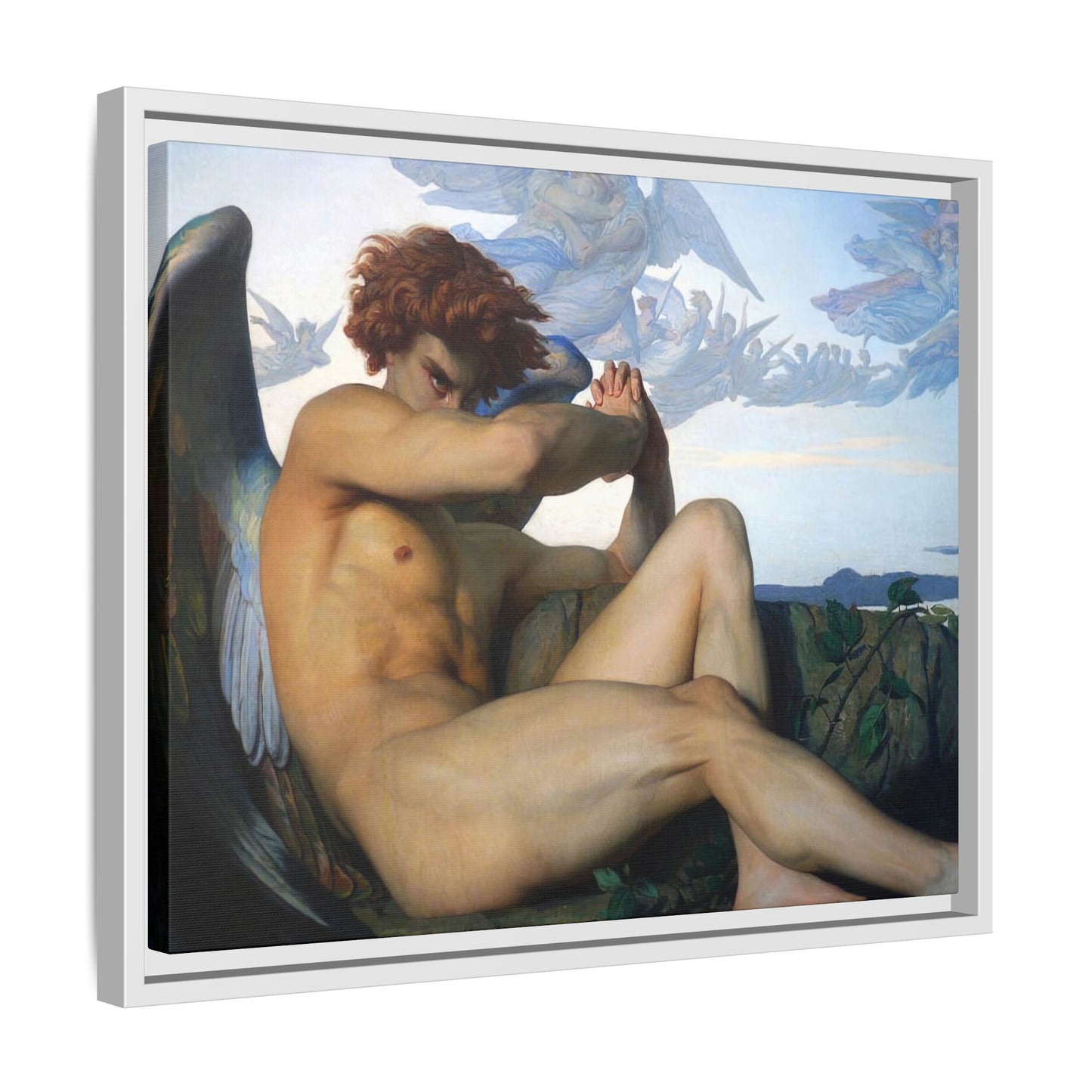 Cabanel, Alexandre - The Fallen Angel (1847) - Matte Canvas, Framed
