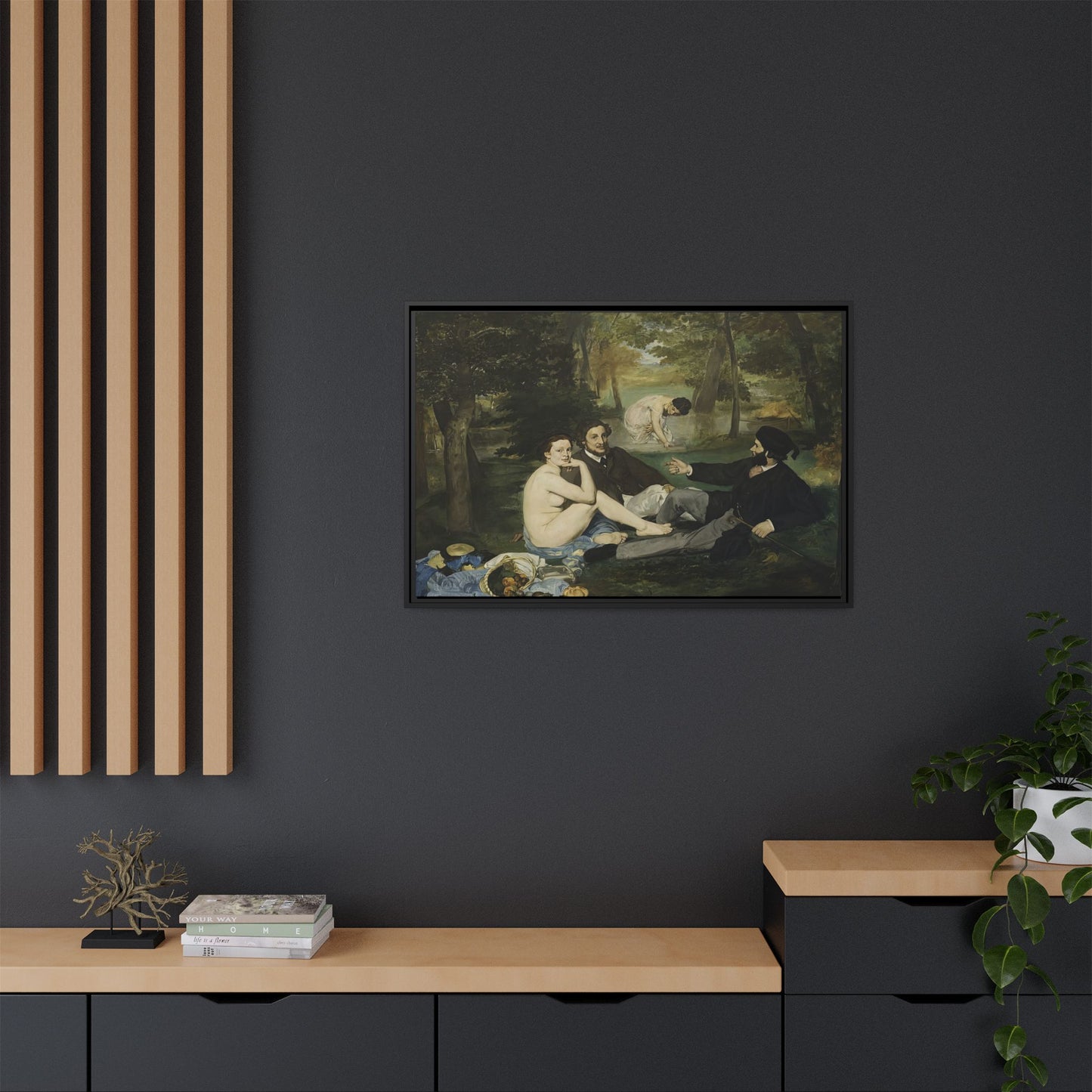 Manet, Édouard - Luncheon on the Grass (1863) - Matte Canvas, Framed