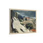 Cézanne, Paul - L’Estaque, Melting Snow (1870) - Matte Canvas, Framed