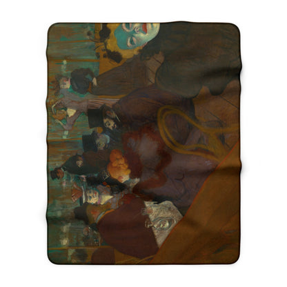 Toulouse-Lautrec, Henri - At the Moulin Rouge (1892) - Sherpa Fleece Blanket