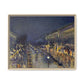Pissarro, Camille - The Boulevard Montmartre At Night (1897) - Matte Canvas, Framed