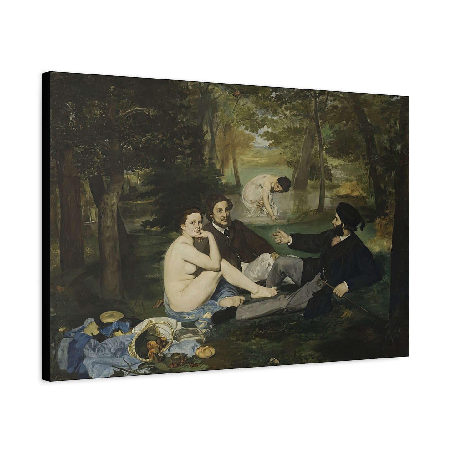 Manet, Édouard - Luncheon on the Grass (1863) - Canvas Block, unframed