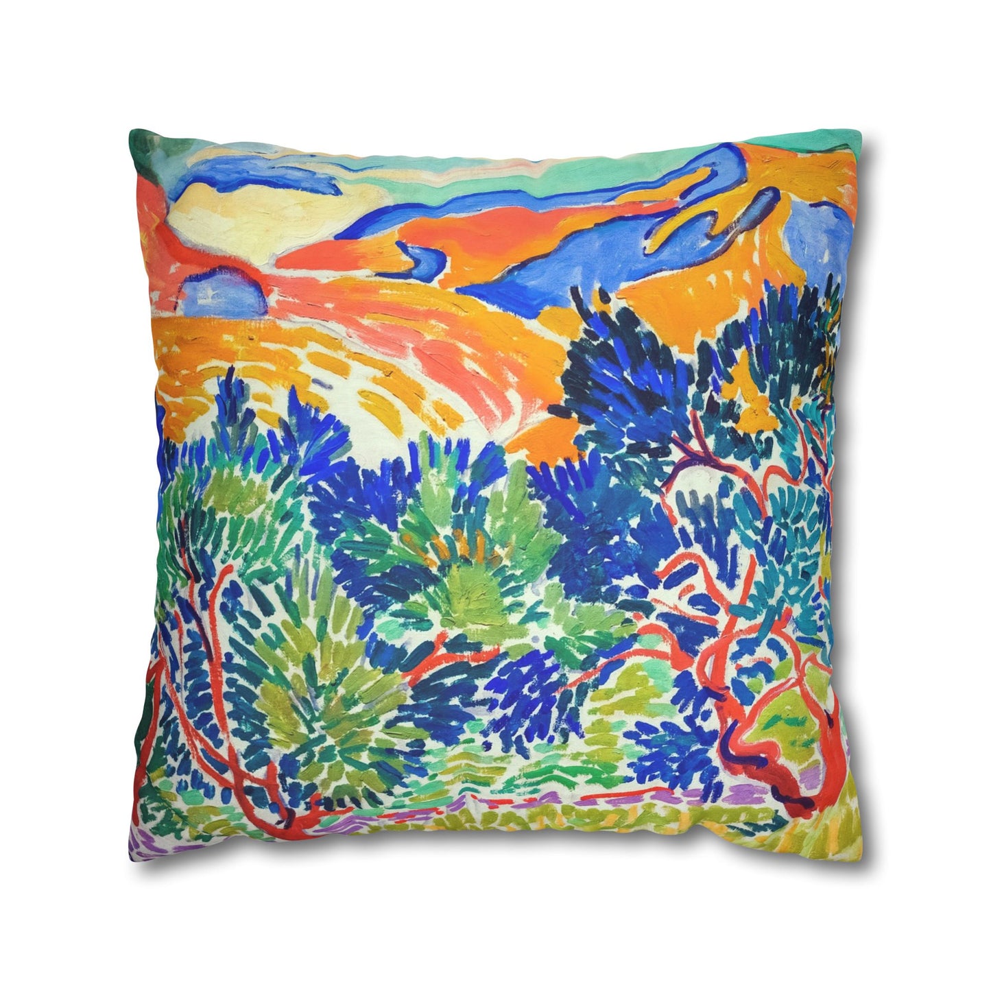 Matisse, Henri - Woman with a Hat (1905) - Suede Square Pillowcase