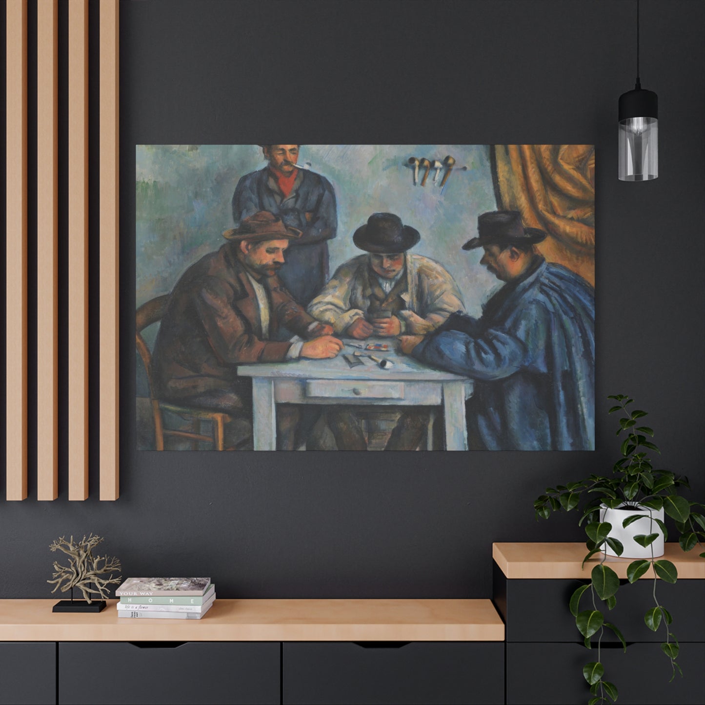 Cézanne, Paul - The Card Players (1892) - Canvas Block, unframed