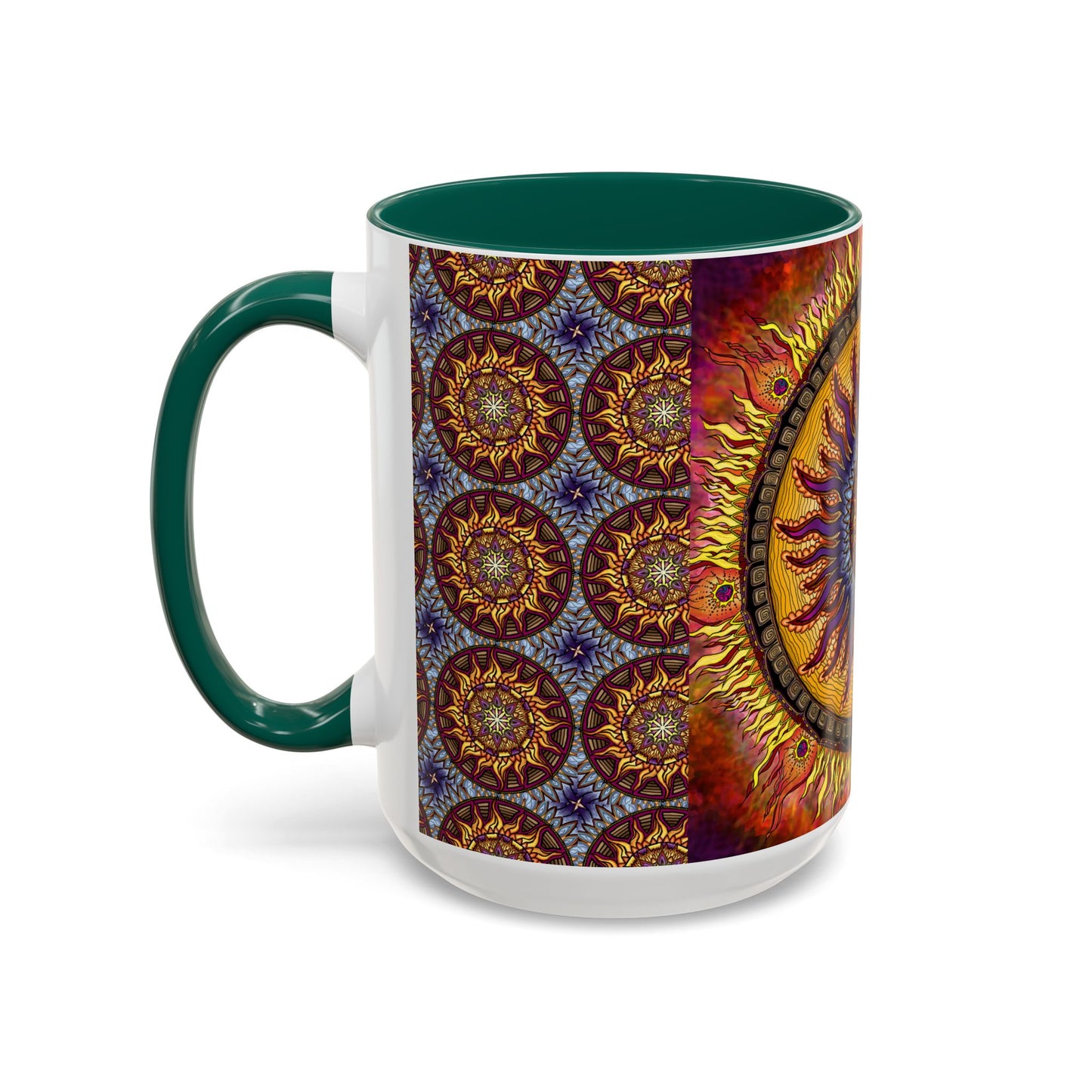 Pacio, Adam - Solar Disc Mandala - Colorful Accent Mugs