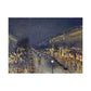 Pissarro, Camille - The Boulevard Montmartre At Night (1897) - Canvas Block, unframed