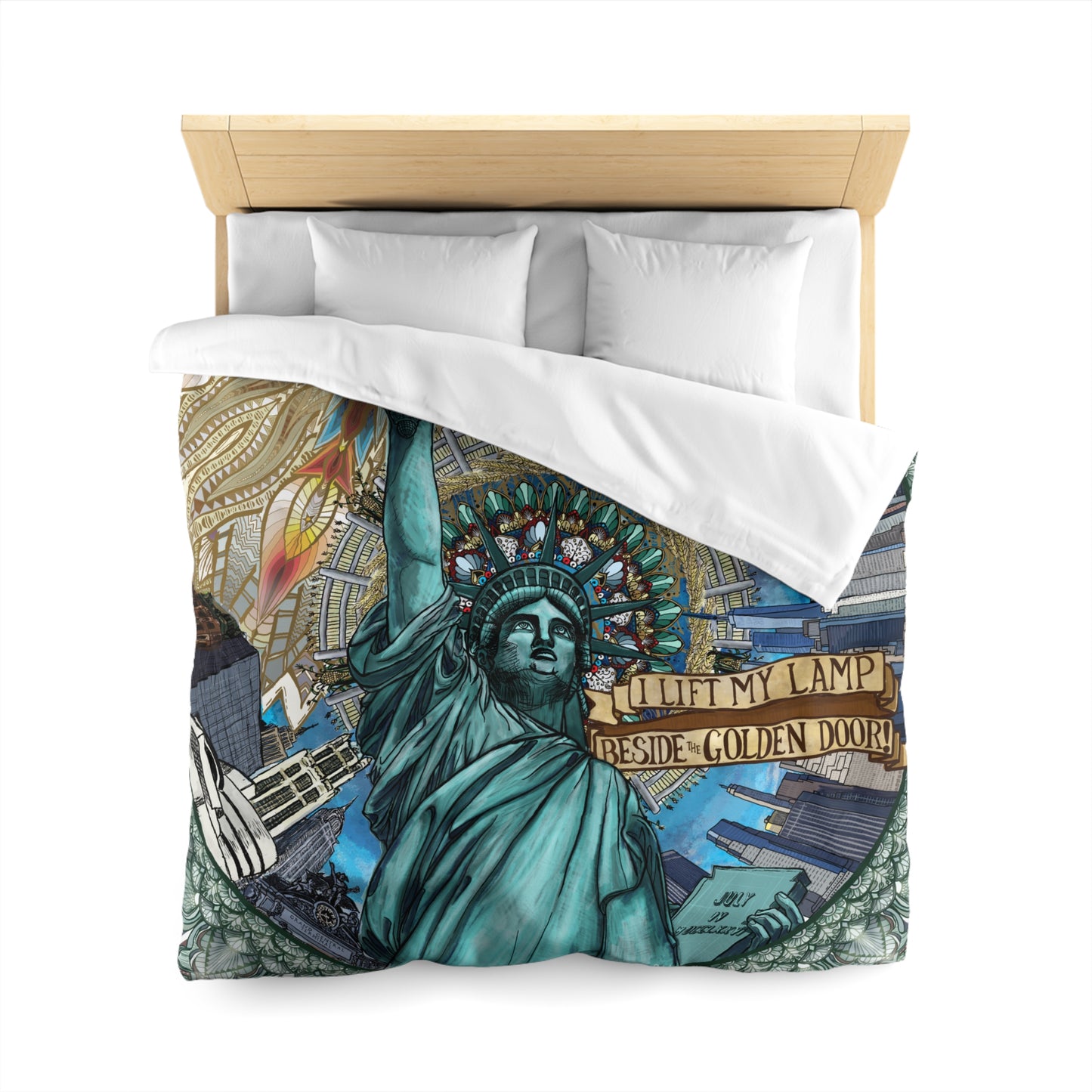 Pacio, Adam - Liberty Mandala - Microfiber Duvet Cover