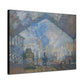 Monet, Claude - Le Gare Saint-Lazare (1877) - Canvas Block, unframed