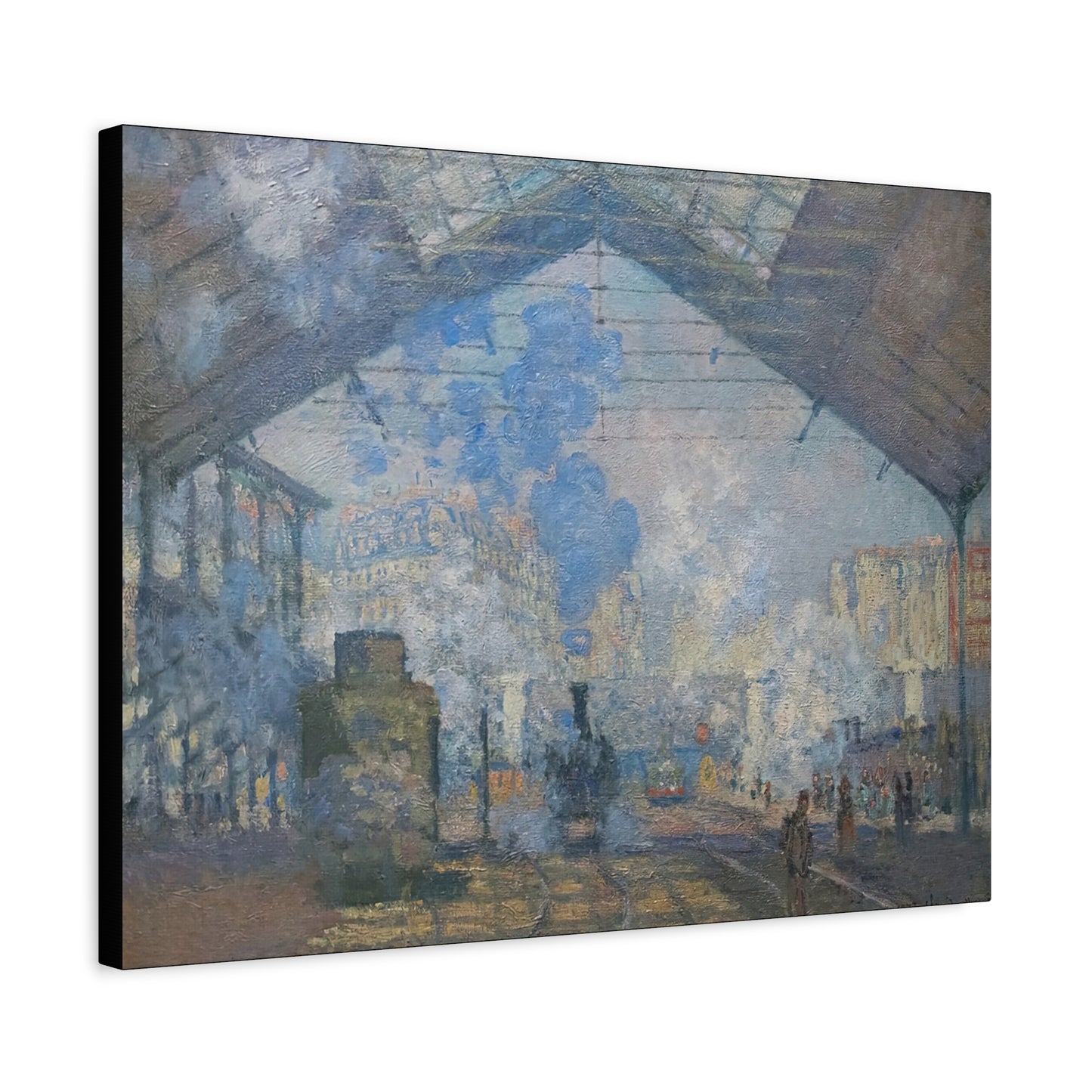 Monet, Claude - Le Gare Saint-Lazare (1877) - Canvas Block, unframed