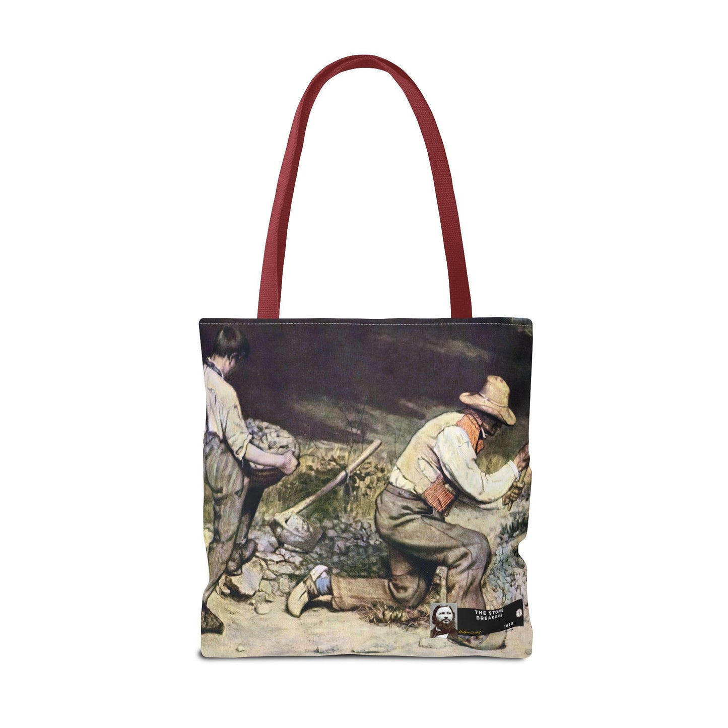 Courbet, Gustave - The Stone Breakers (1850) - Tote Bag