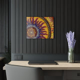 Solar Disc Mandala - Acrylic Block