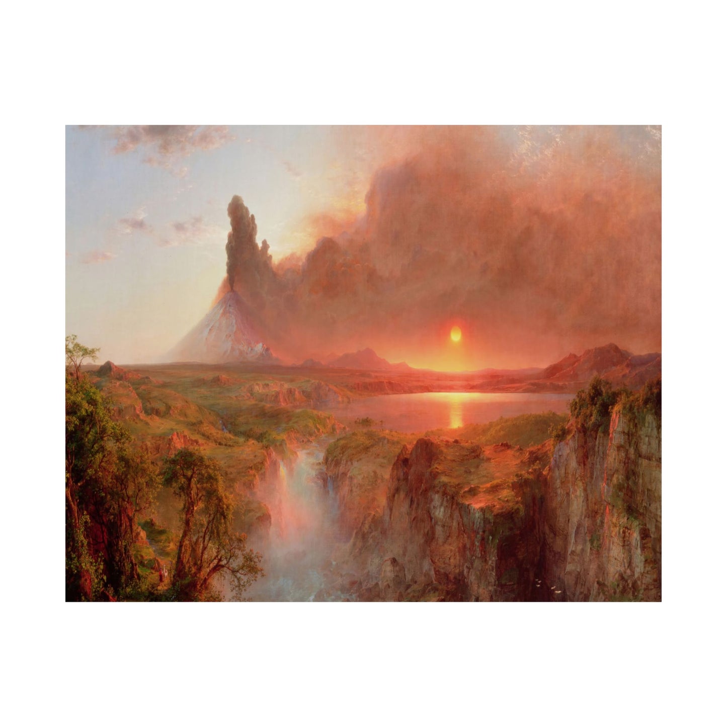 Church, Frederic Edwin - Cotopaxi -Eruption (1862) - Satin Posters