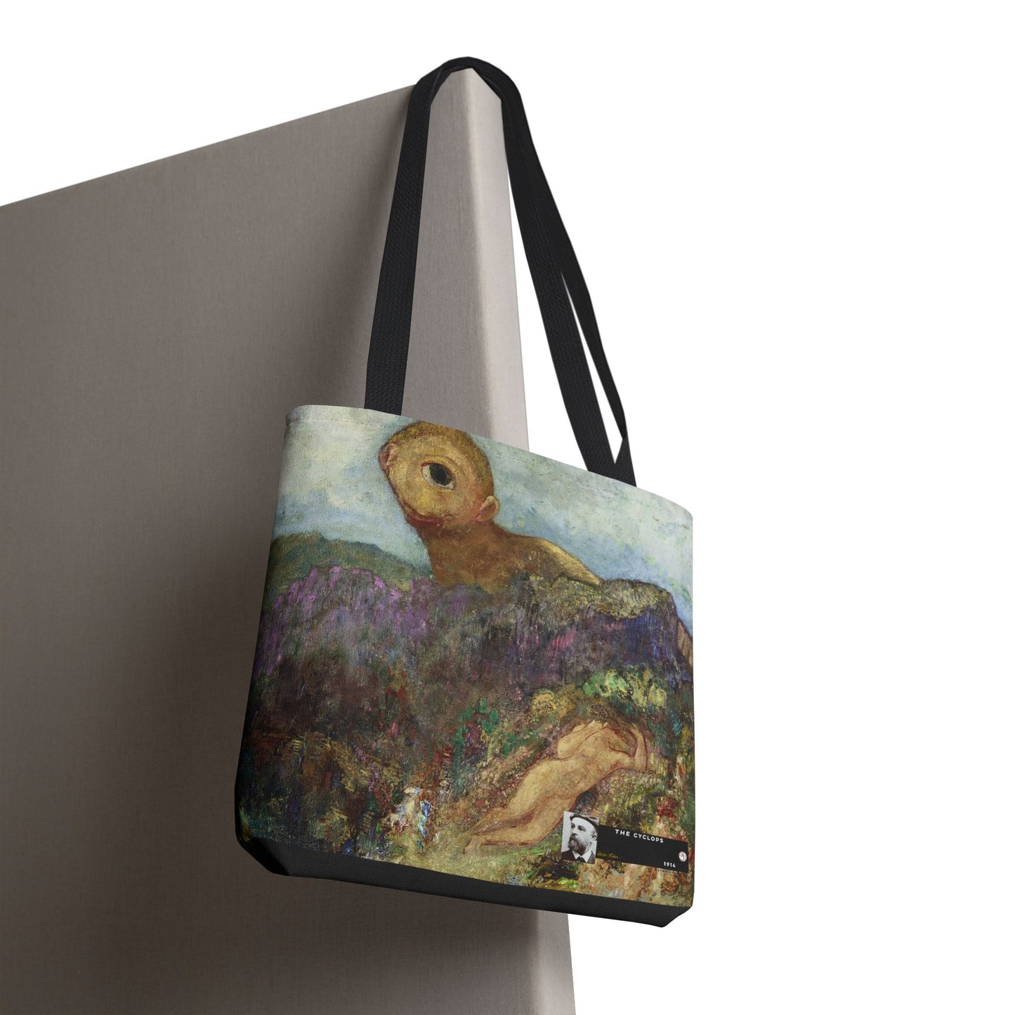 Redon, Odilon - The Cyclops (1914) - Tote Bag