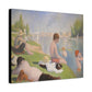 Seurat, Georges - Bathers at Asnières (1884) - Canvas Block, unframed